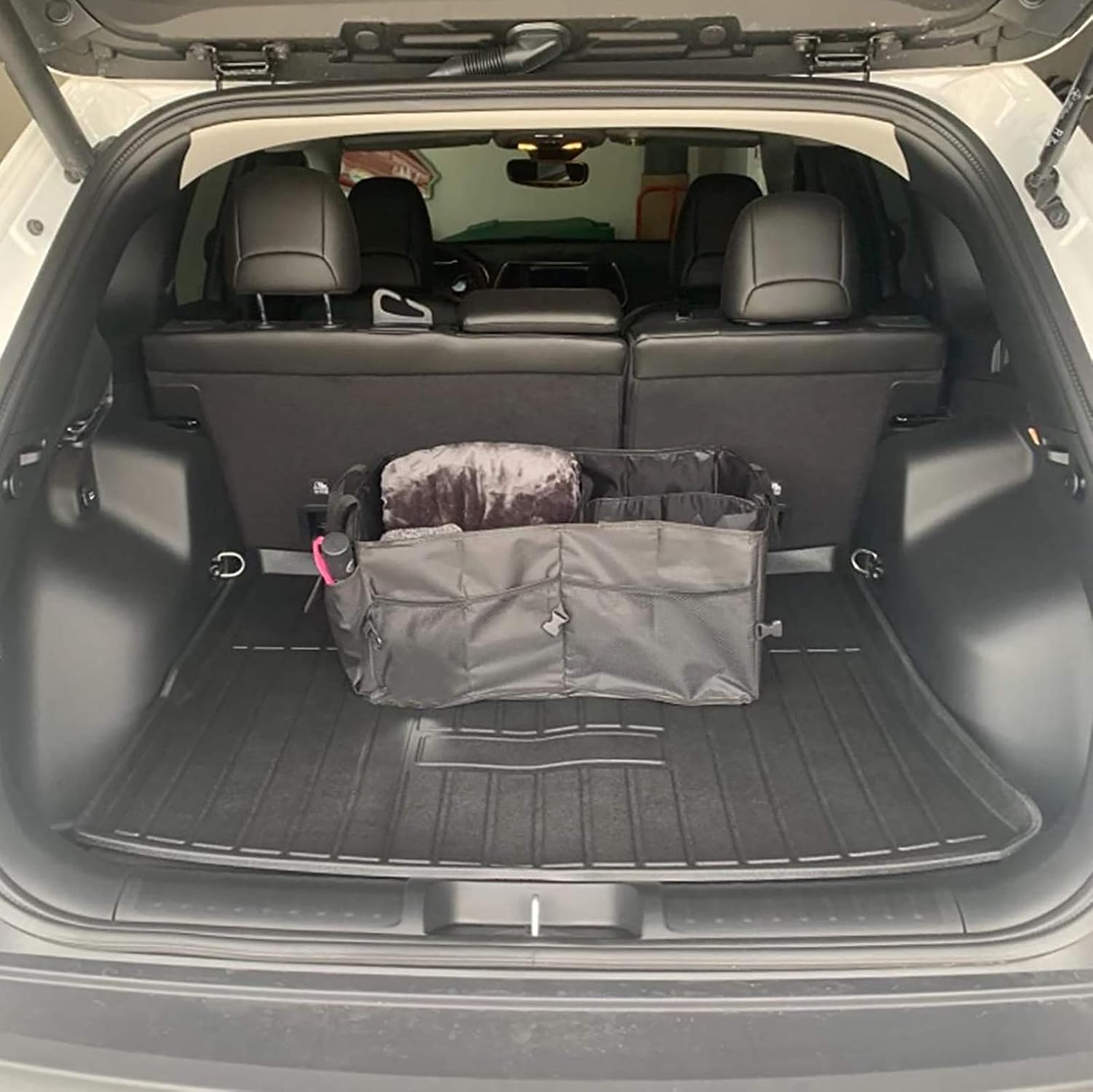 Black Cargo Liner Trunk Mat Floor Mat Tray H4809