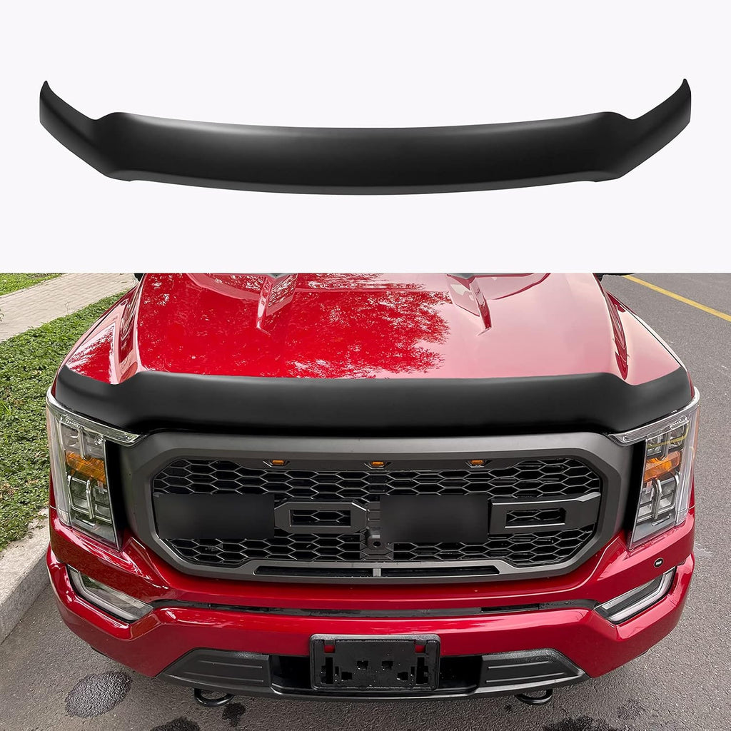 Glossy Carbon Fiber Hood Deflector for Ford F150 O406026