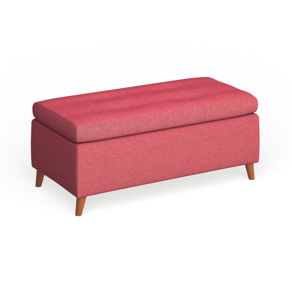 Light Blue Storage Ottoman Bench K6968