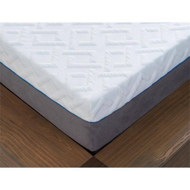White Twin Long Memory Foam Mattress B86100