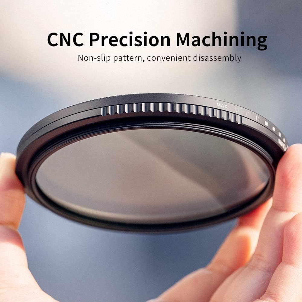 72mm Variable ND Filter ND3-ND1000 Multi-Layer Coatings Optical Glass Pack of 2 V406925