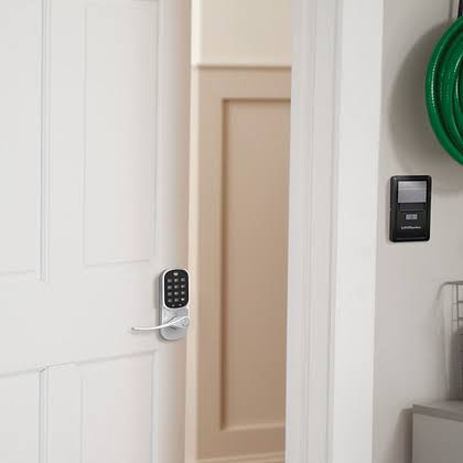 Satin Nickel Smart Keypad Lever N711780