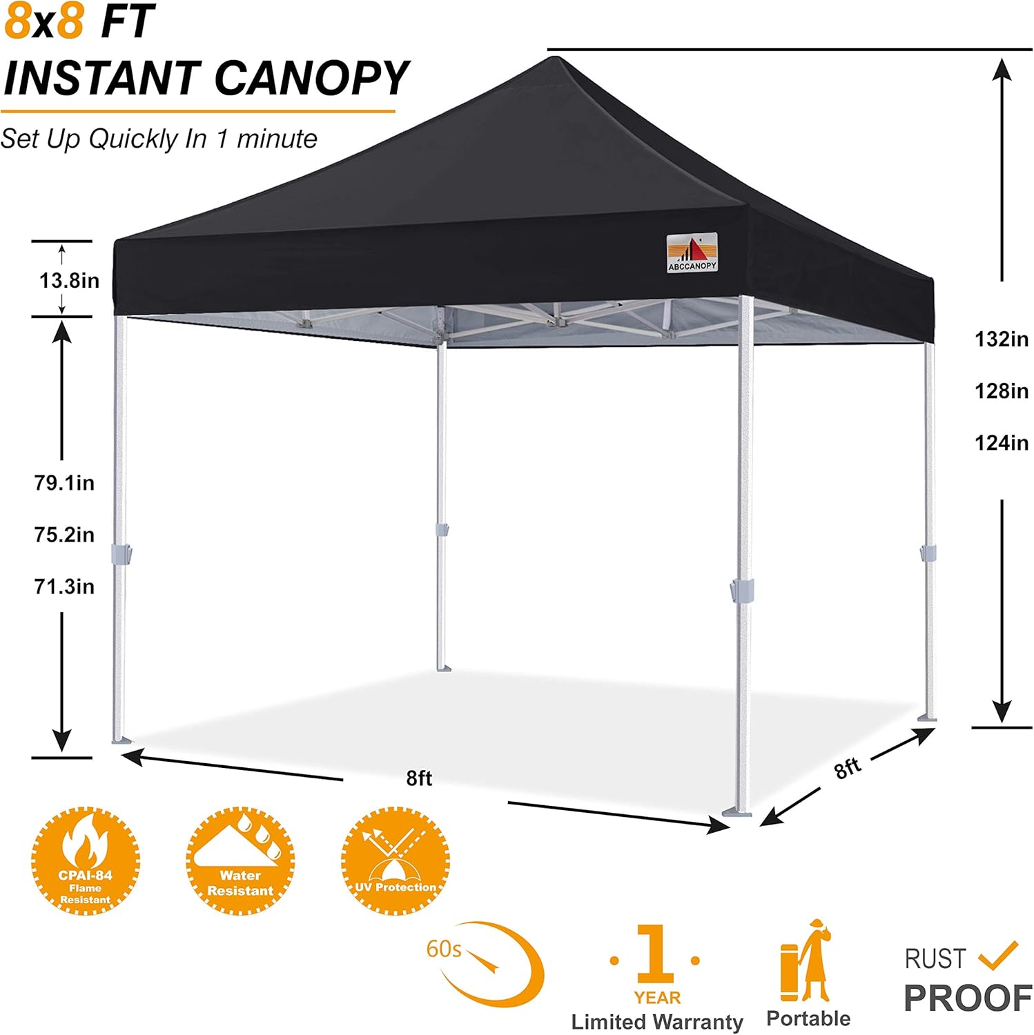 White Pop Up Canopy Tent 10x10 J10269