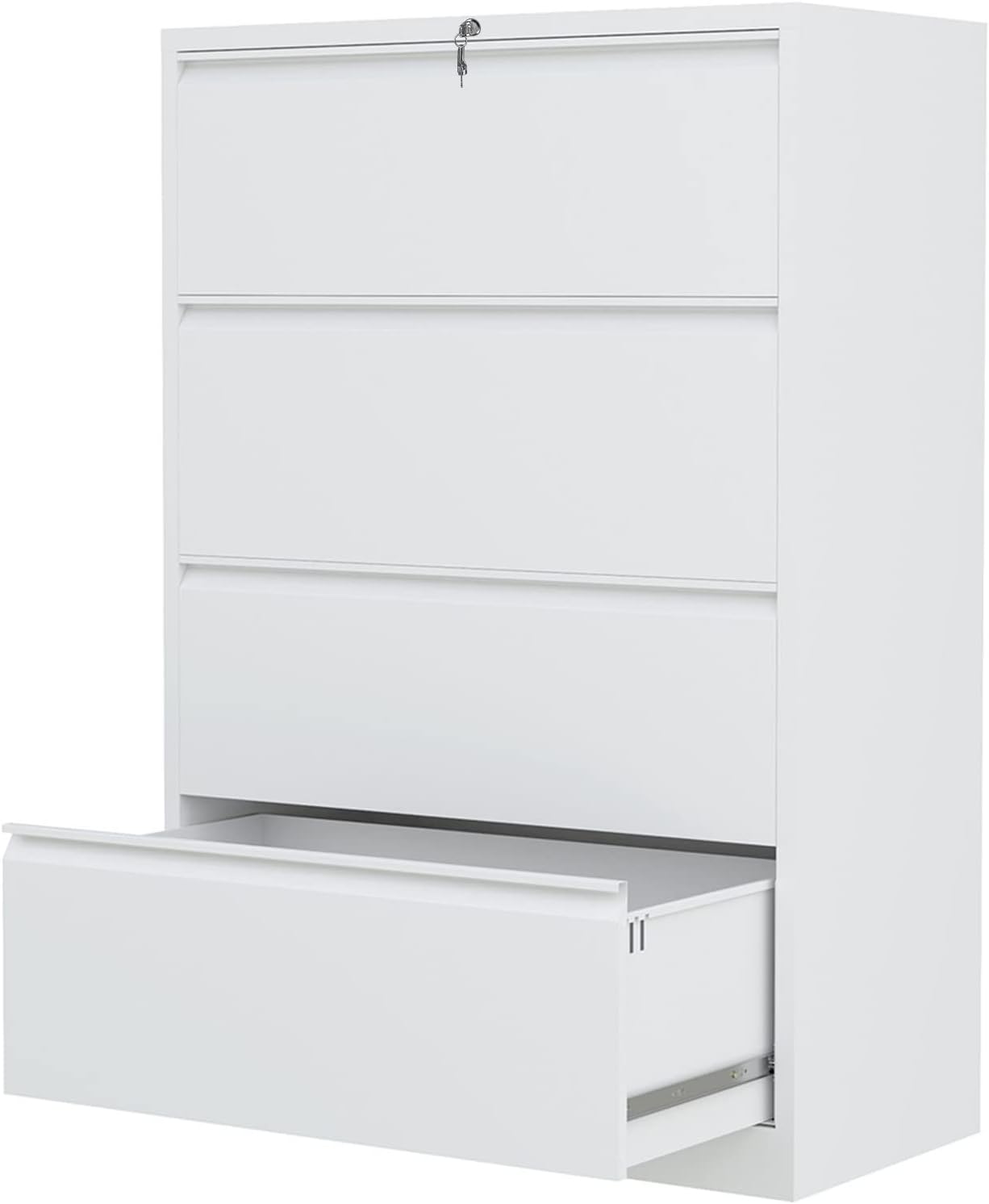 2 Drawer Metal Lateral File Cabinet with Lock M693