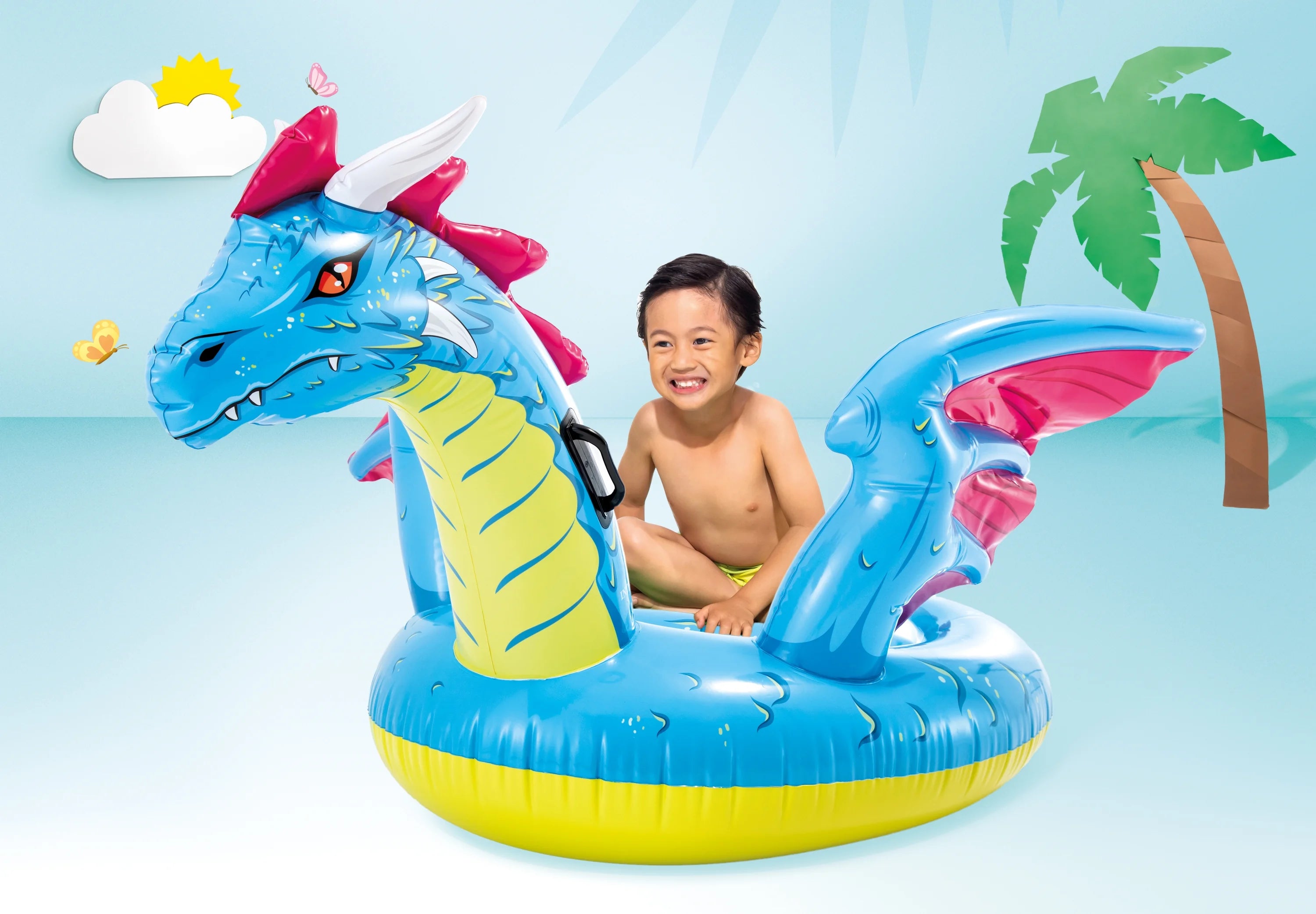 Inflatable Dragon Ride-On Pool Float I4031