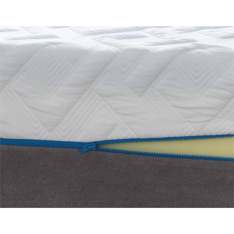 White Twin Long Memory Foam Mattress B86100
