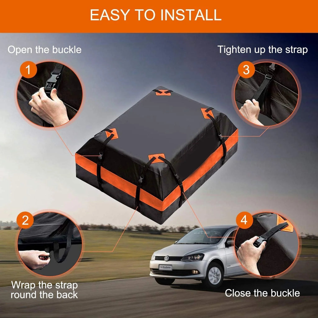 15 Cubic Feet Waterproof Roof Cargo Carrier Bag I8446