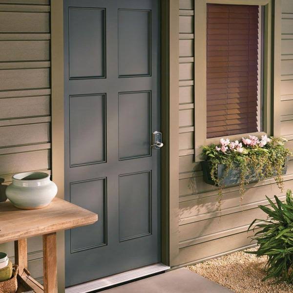 Aged Bronze Touch Entry Door Lever Set with Accent M676413