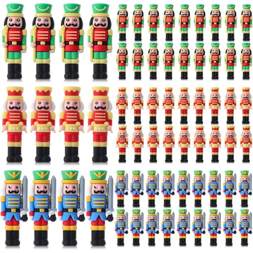 60 Pcs Mini Christmas Nutcrackers Figures T1809