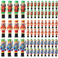 60 Pcs Mini Christmas Nutcrackers Figures T1809