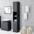 Gray Chipboard Bathroom Cabinet Z776