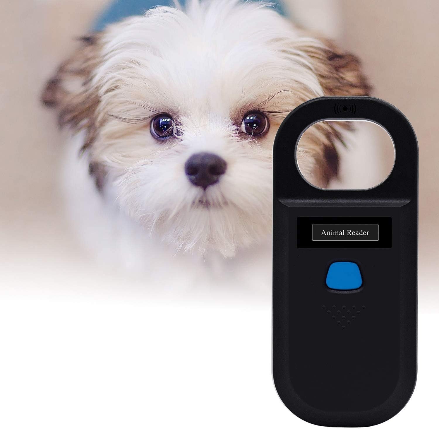 Handheld Pet Microchip Scanner RFID Reader, Black, Pack of 2 R9901