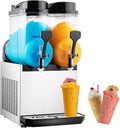 110V Commercial Slushy Machine, 15/30/45L Stainless Steel Frozen Drink Maker R517