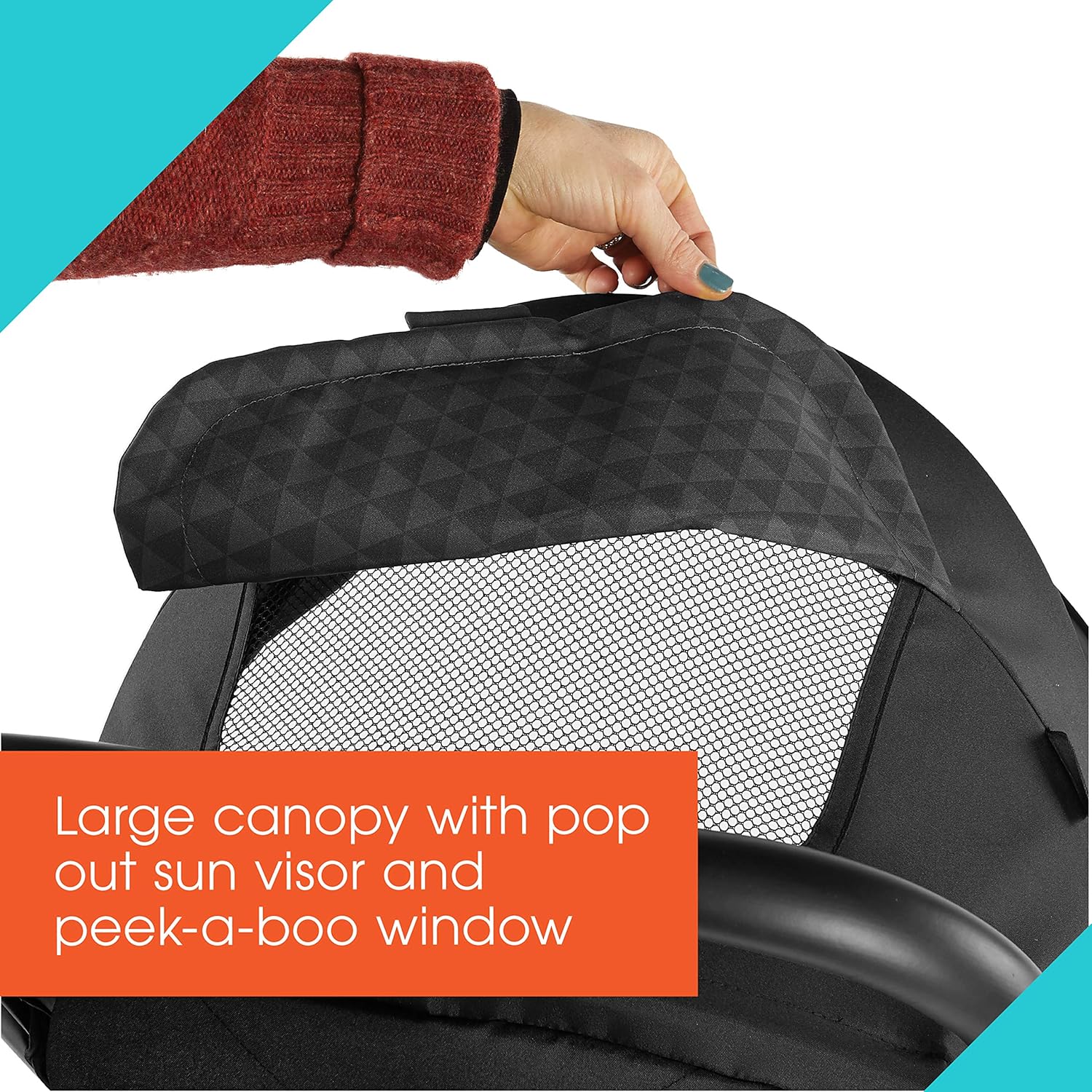 Compact Fold Stroller with One-Hand Fold and Reclining Seat E714