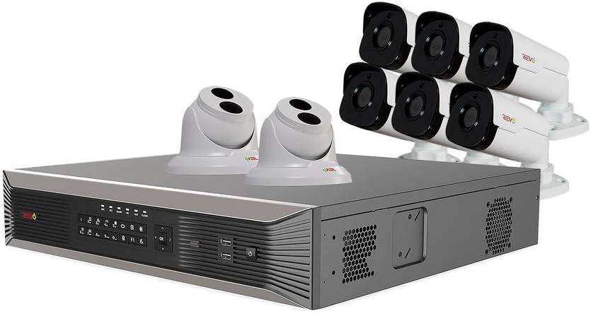 16Ch 4TB HDD IP NVR Video Surveillance System with 12x 4MP Bullet Camera and 4x 4MP Turret Cameras J535441