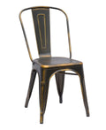Yellow Galvanized Steel Side Chair (Set of 4) V69489