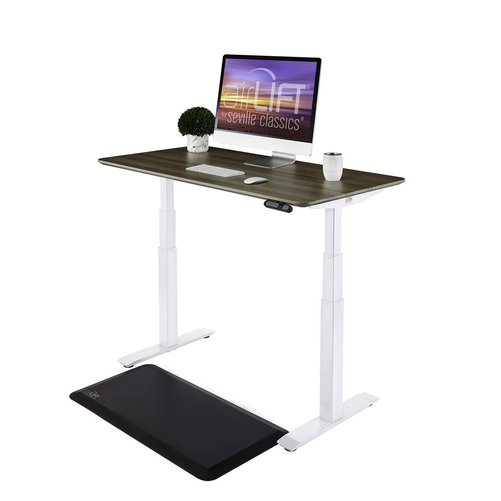 Electric Height Adjustable Standing Desk, Ashwood/White P802