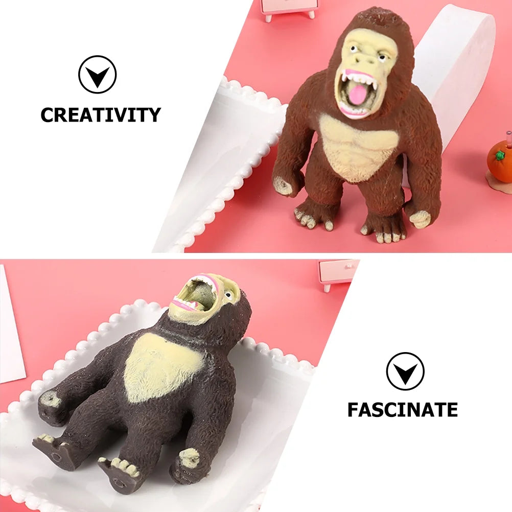 3 Pcs Monkey Toy Pressure Chimpanzee Children’s Toys Animal Decompression Figure E582754