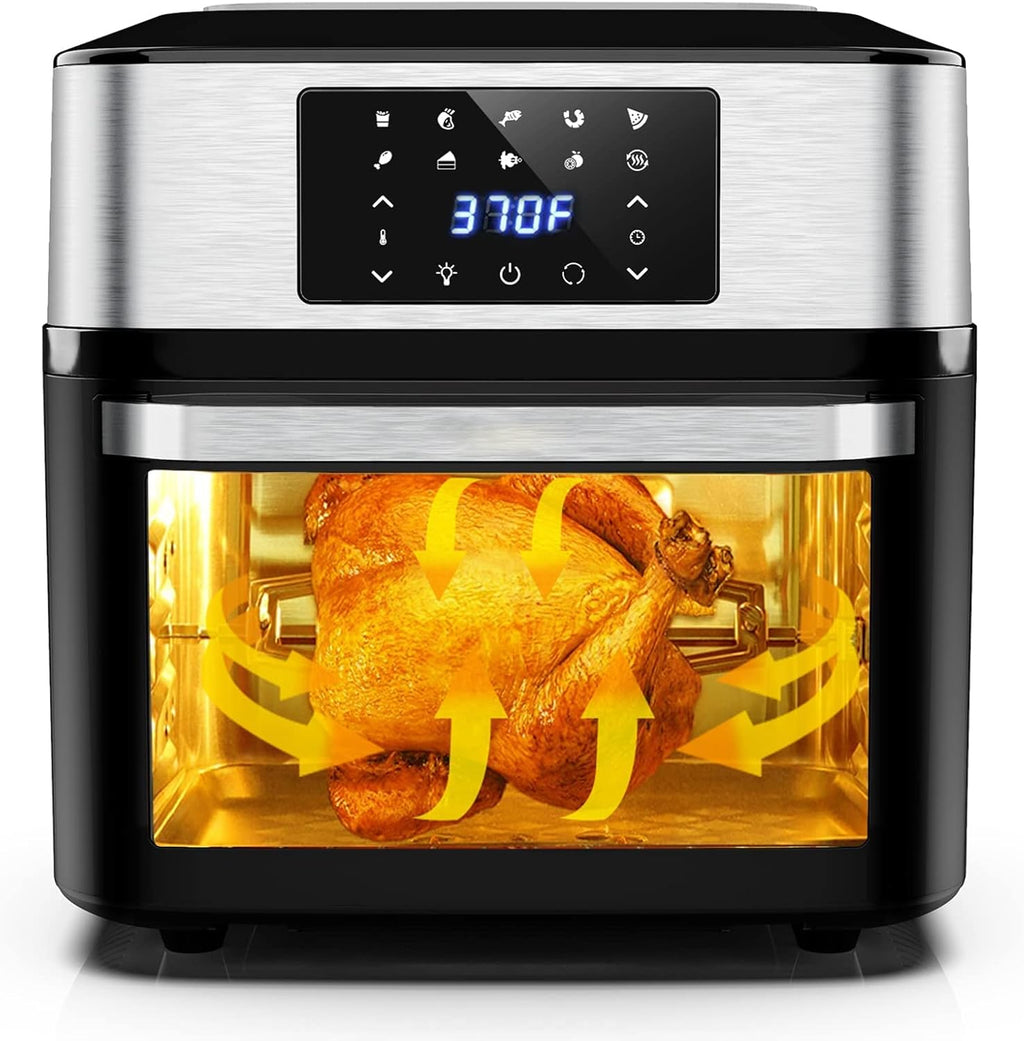 10-in-1 20 Quart Air Fryer Toaster Oven Combo with Rotisserie Dehydrator I63835