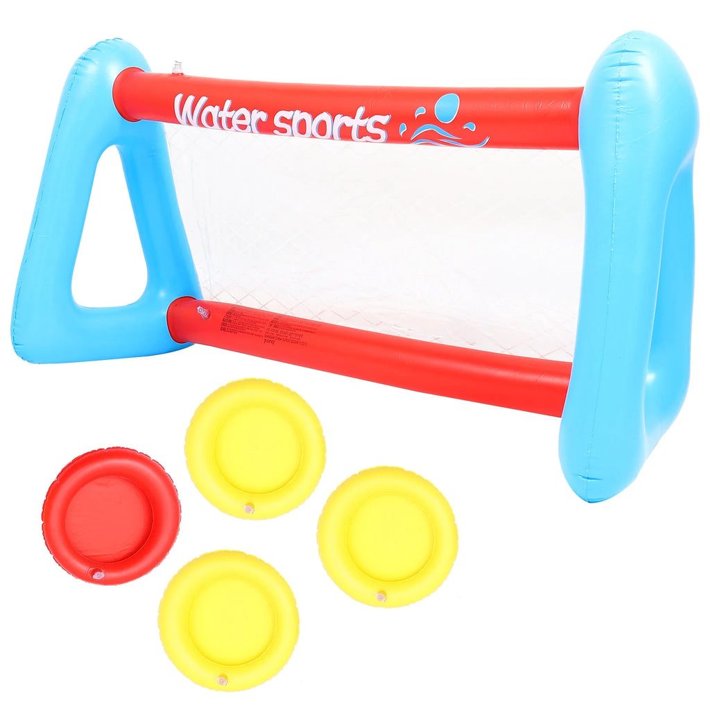 Inflatable Pool Float Set with Volleyball Net and Volleyballs B864