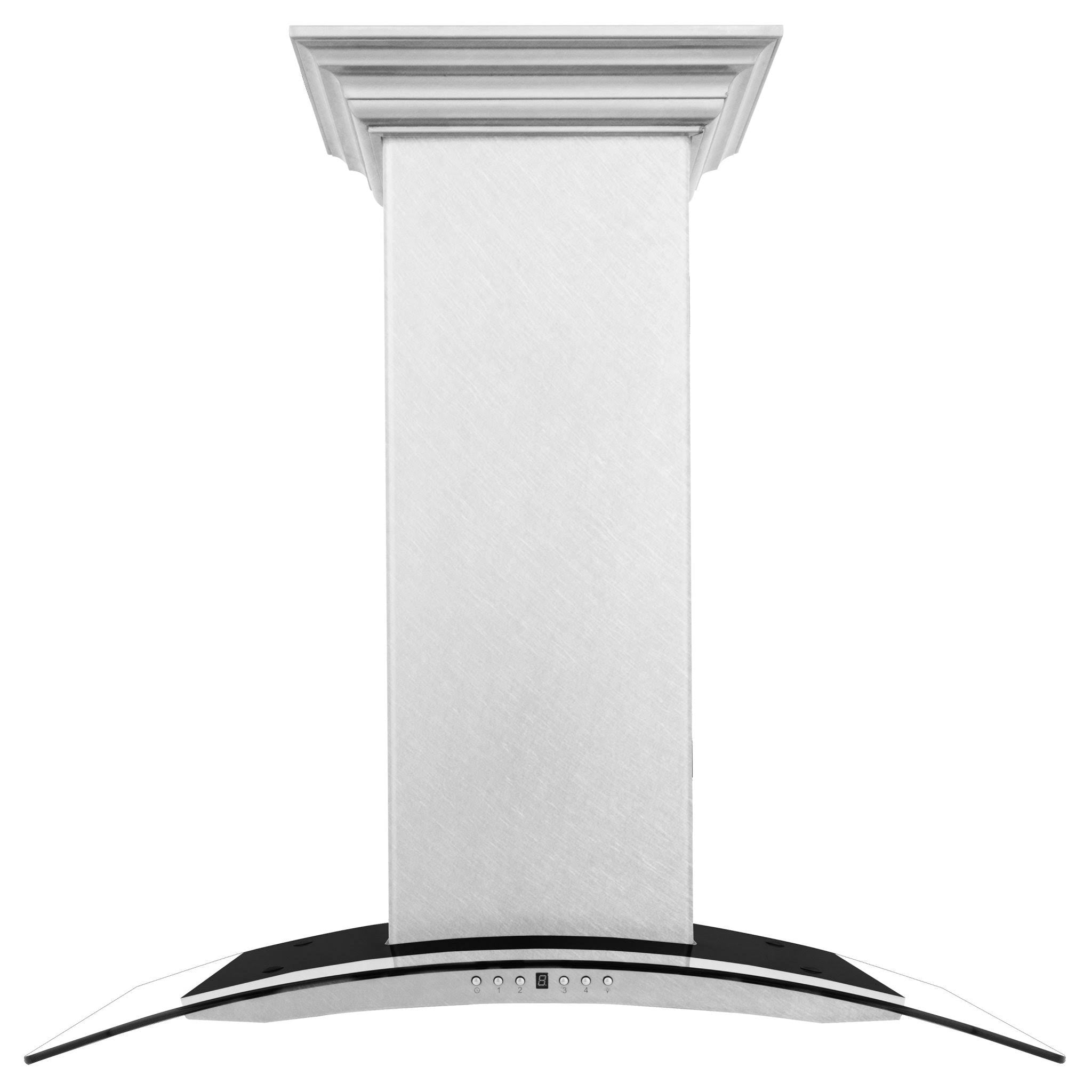 30x22 Wall Mount Range Hood in DuraSnow Stainless Steel & Glass Z11258