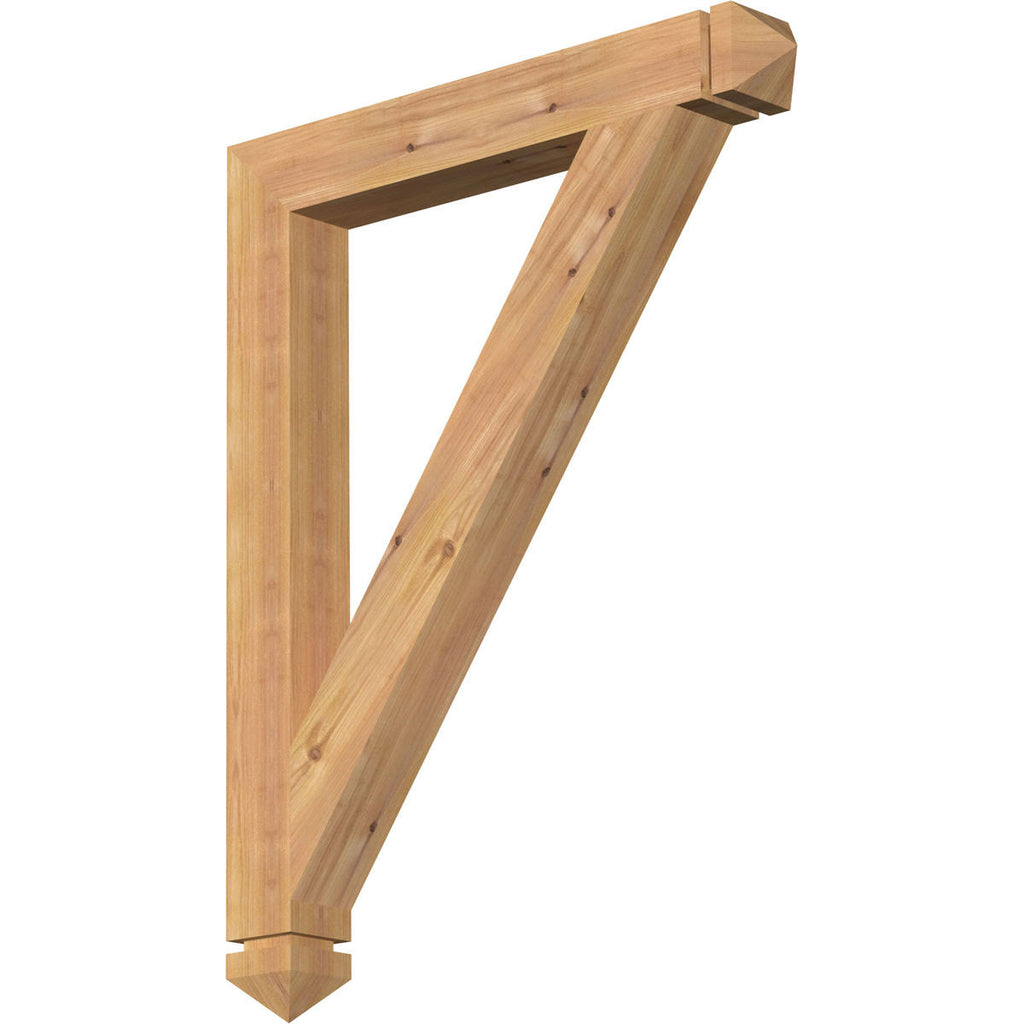 Traditional Arts & Crafts Smooth Bracket, Western Red Cedar R1097