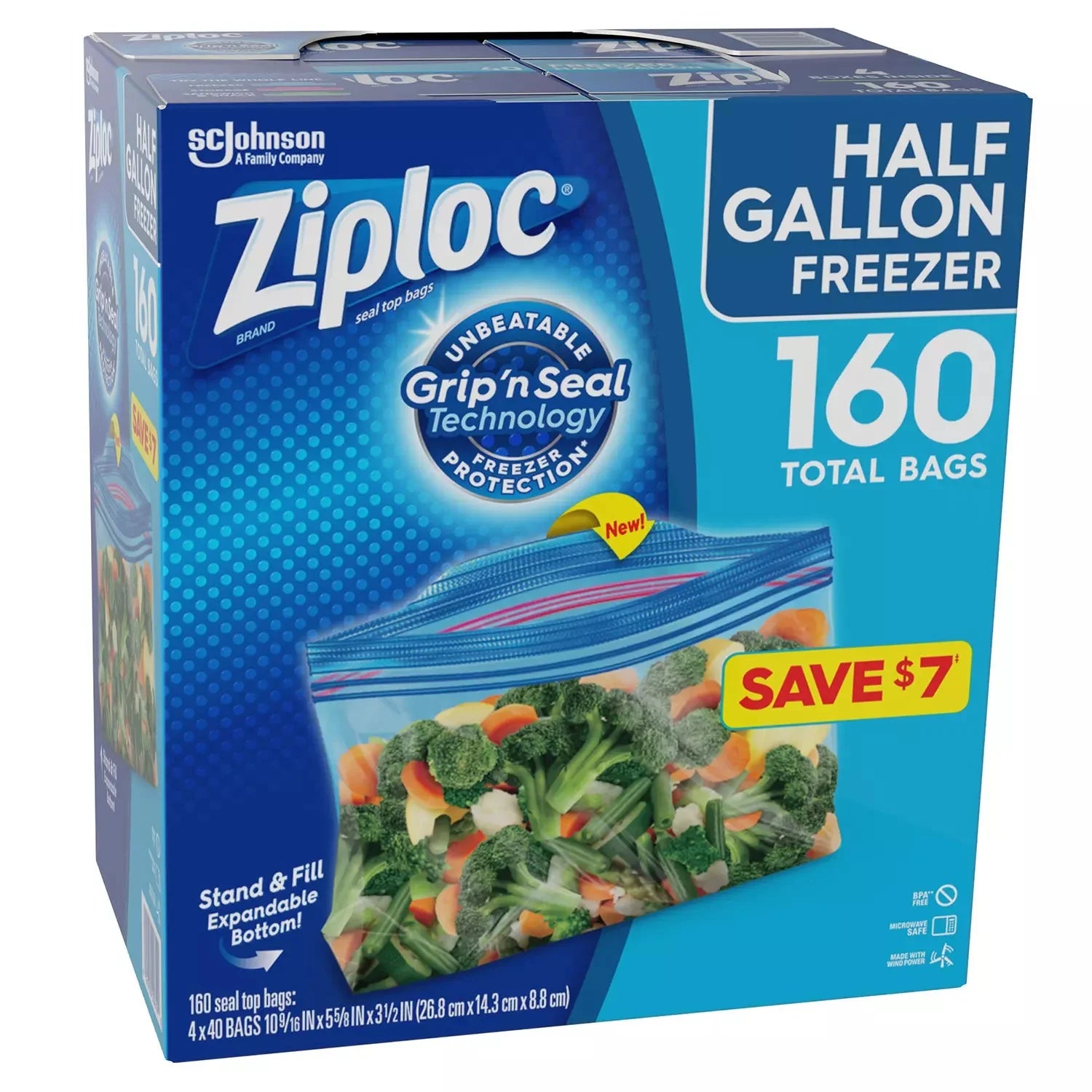Half Gallon Freezer Bags (160 ct.) M3190