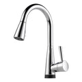 Chrome Single Handle Pull-Down Kitchen Faucet with SmartTouch Technology I313974