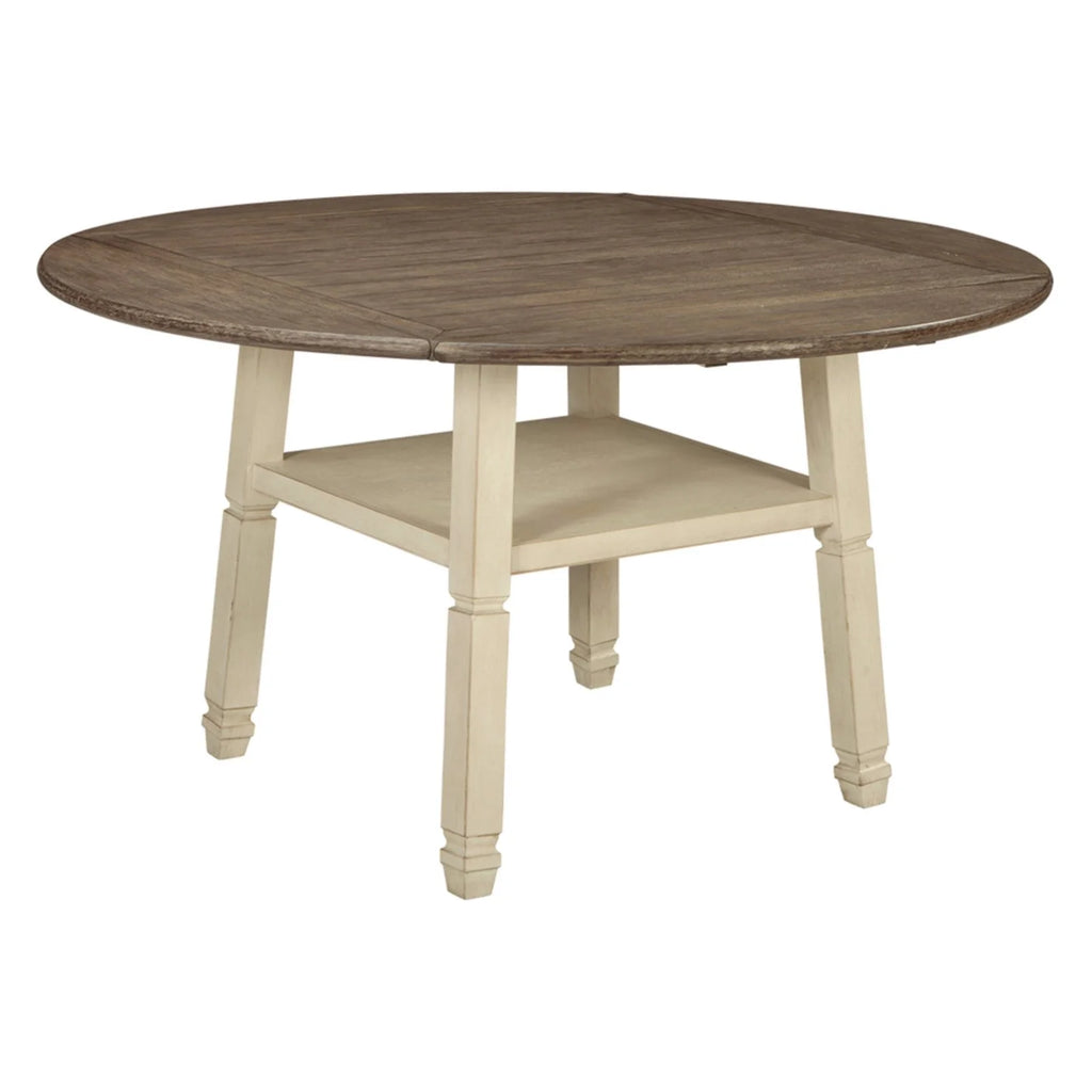 White Drop Leaf Counter Height Dining Table Z416440