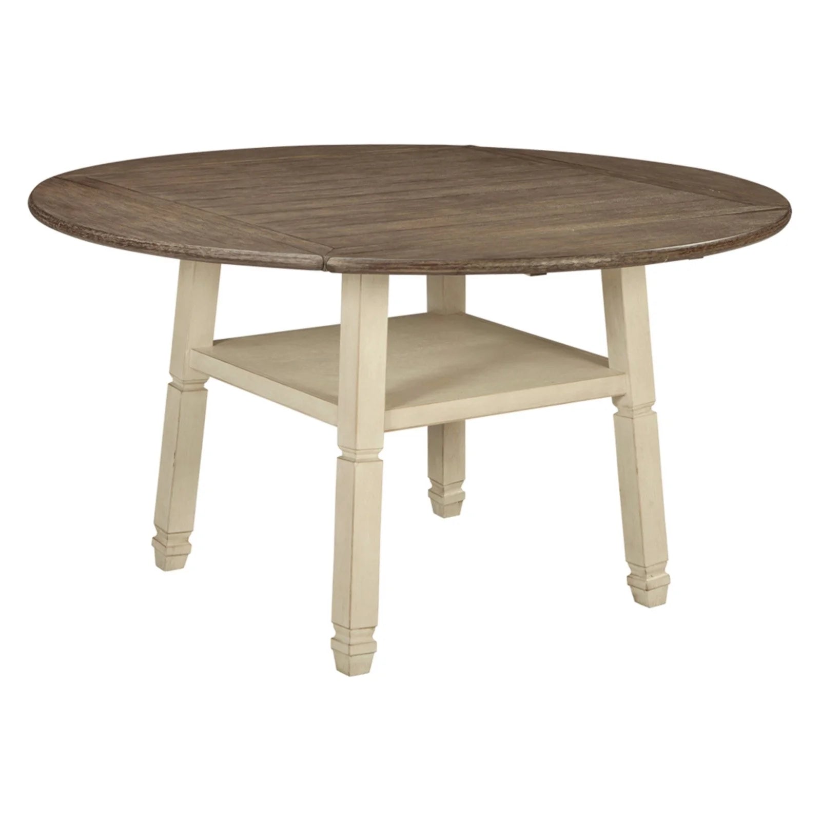 White Drop Leaf Counter Height Dining Table Z416440