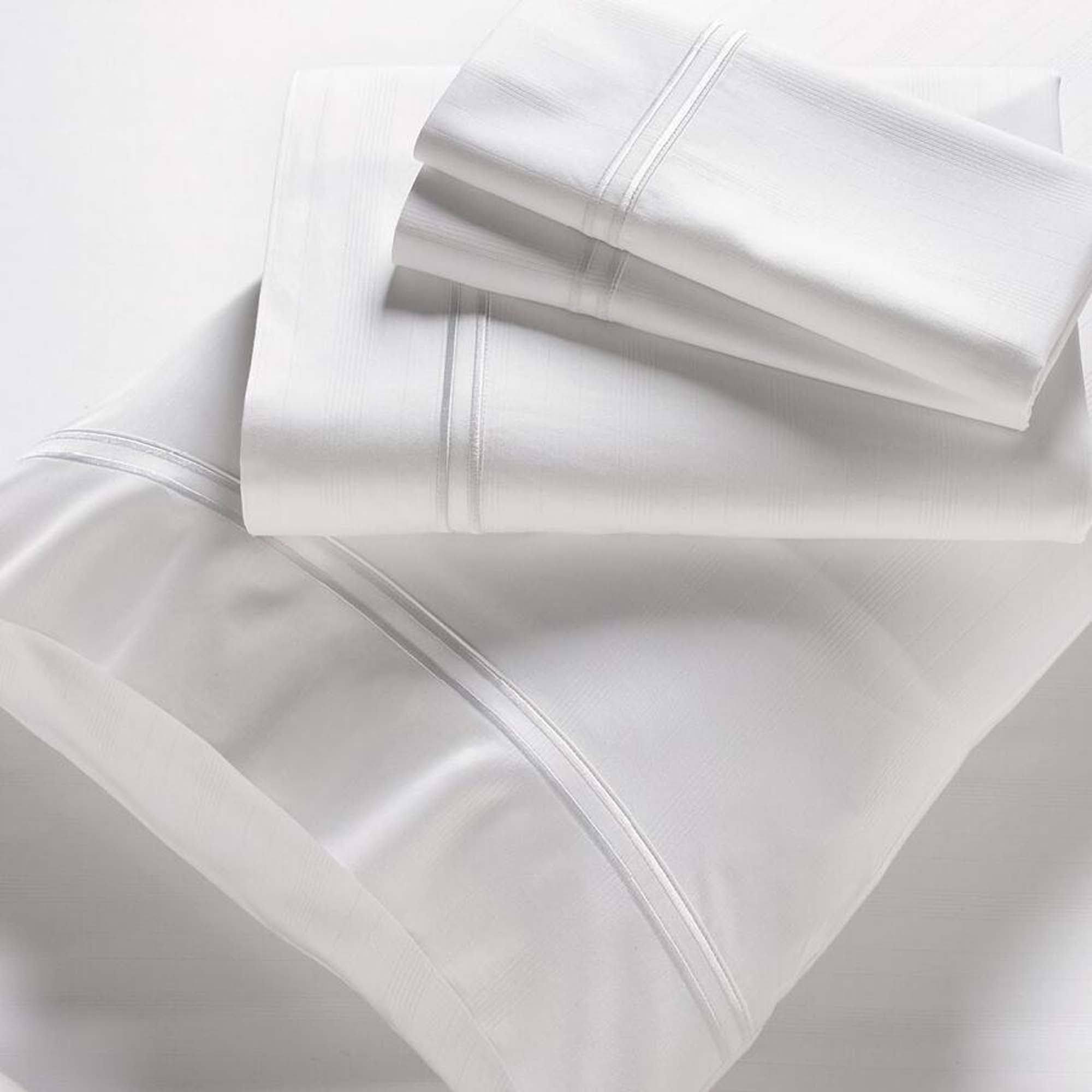Queen White Bamboo Sheets J7455
