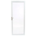 32 in. x 80 in. White Fullview Aluminum Storm Door with Nickel Hardware B30196