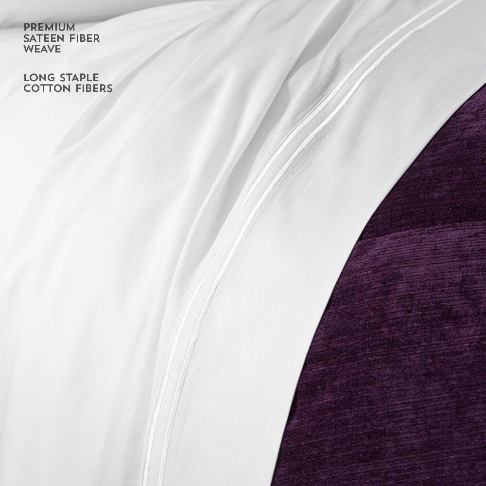 Queen White Bamboo Sheets J7455