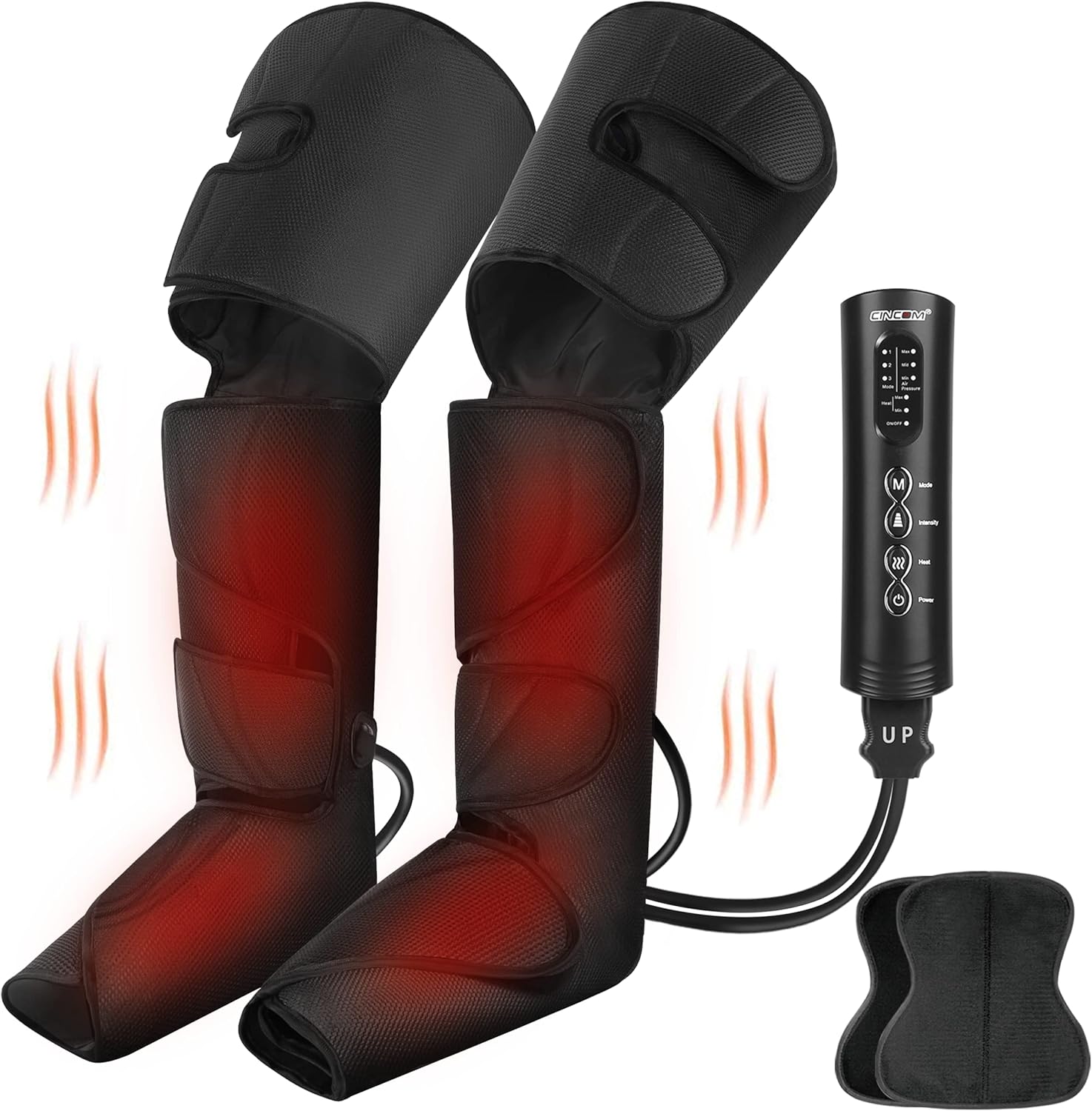 Leg Massager with Heat, Air Compression Whole Leg Massager T801