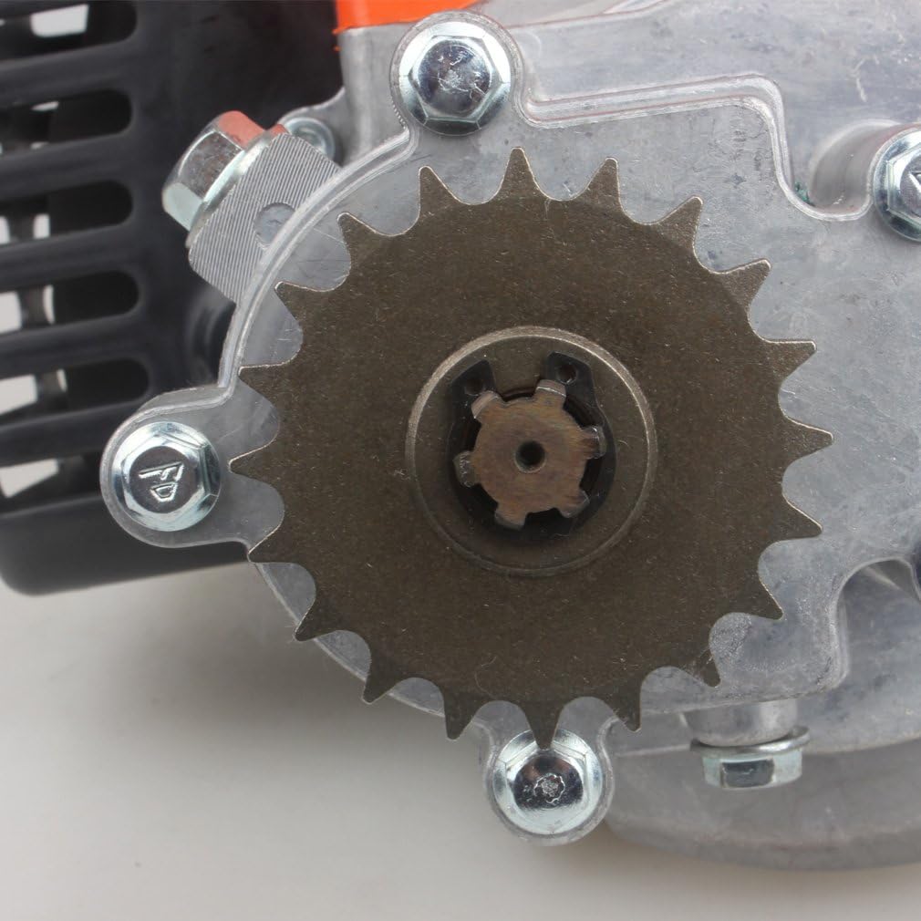 49cc Engine with Gear Reduction Transmission for 20T T8F Sprocket Pocket Bike Gas Scooter Mini ATV M192014