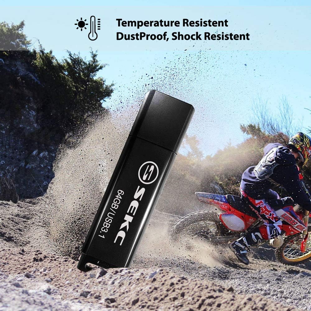 512GB USB3.1 Flash Drive Black Pack of 2 P88794