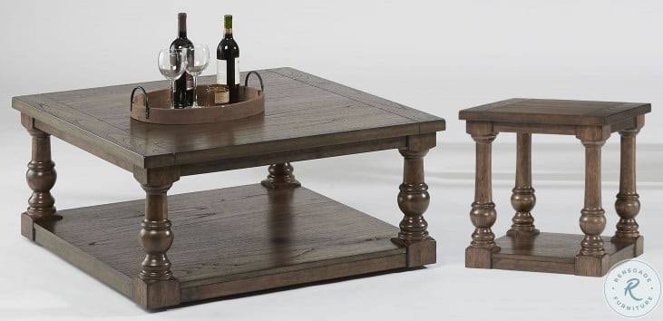 Cognac Square End Table K427066