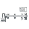 Solid Brass Surface Bolt with Universal and Mortise Strike, 8x22 Bolt Length, Satin Plated Finish B3084