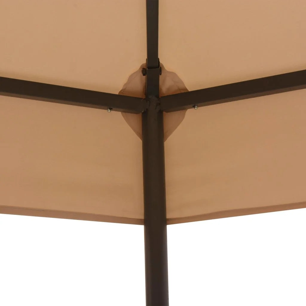 Beige Steel Frame Garden Canopy Tent Sun Shelter P2596