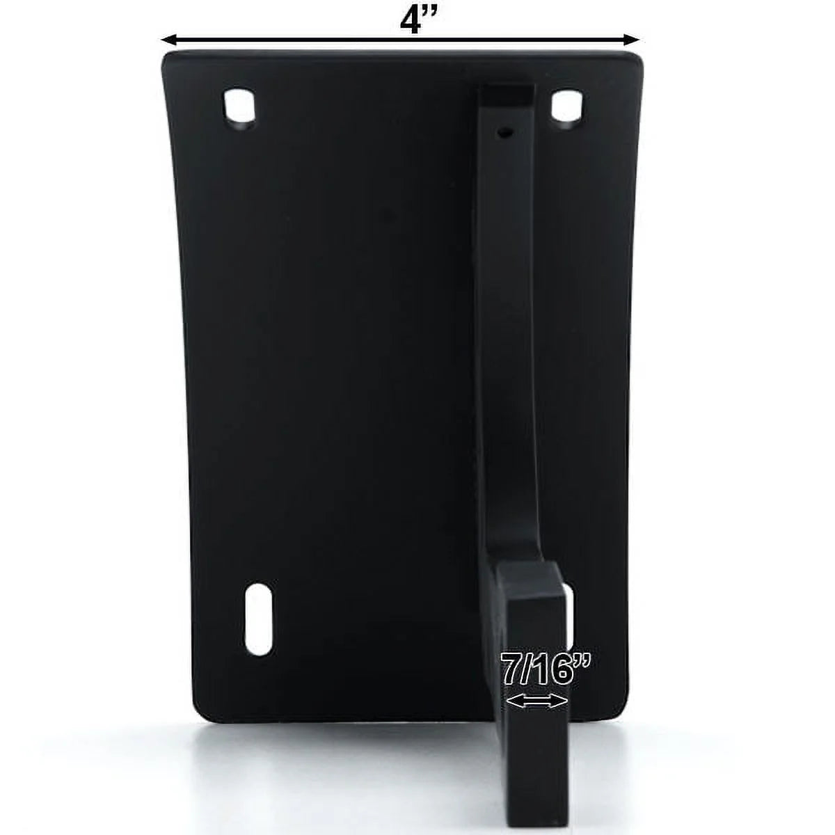 Black Vertical Axle Mount Motorcycle Plate Holder R4044