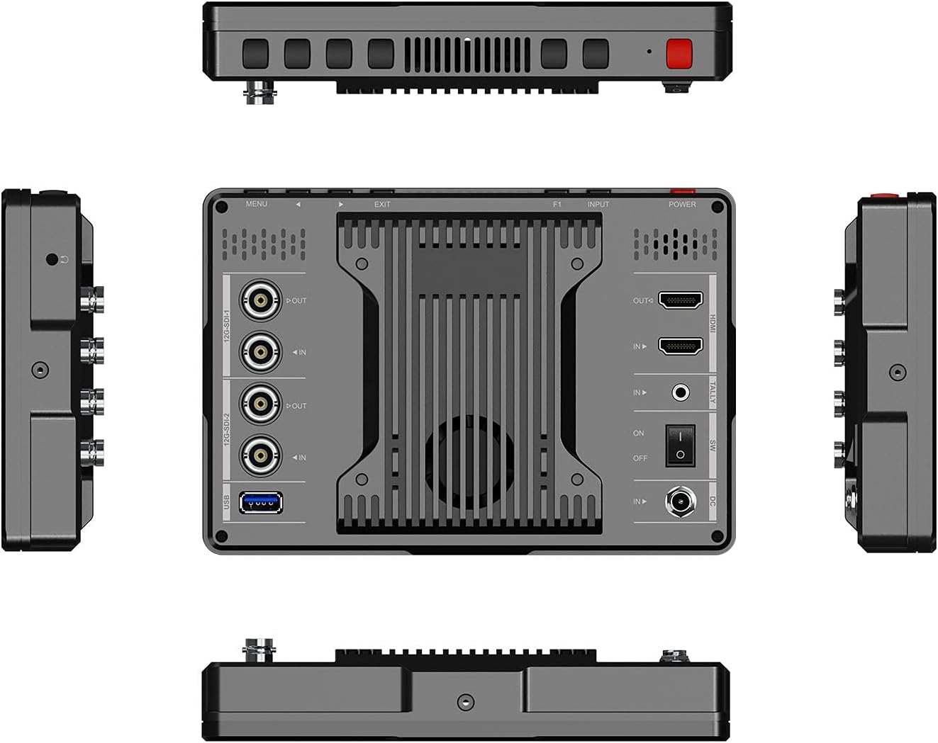 7" 2000nits 12G-SDI On-Camera Monitor E855