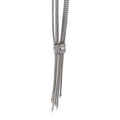 Sterling Silver Confetti Diamond Lariat Necklace F7139