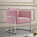 Pink Velvet Armchair Q250