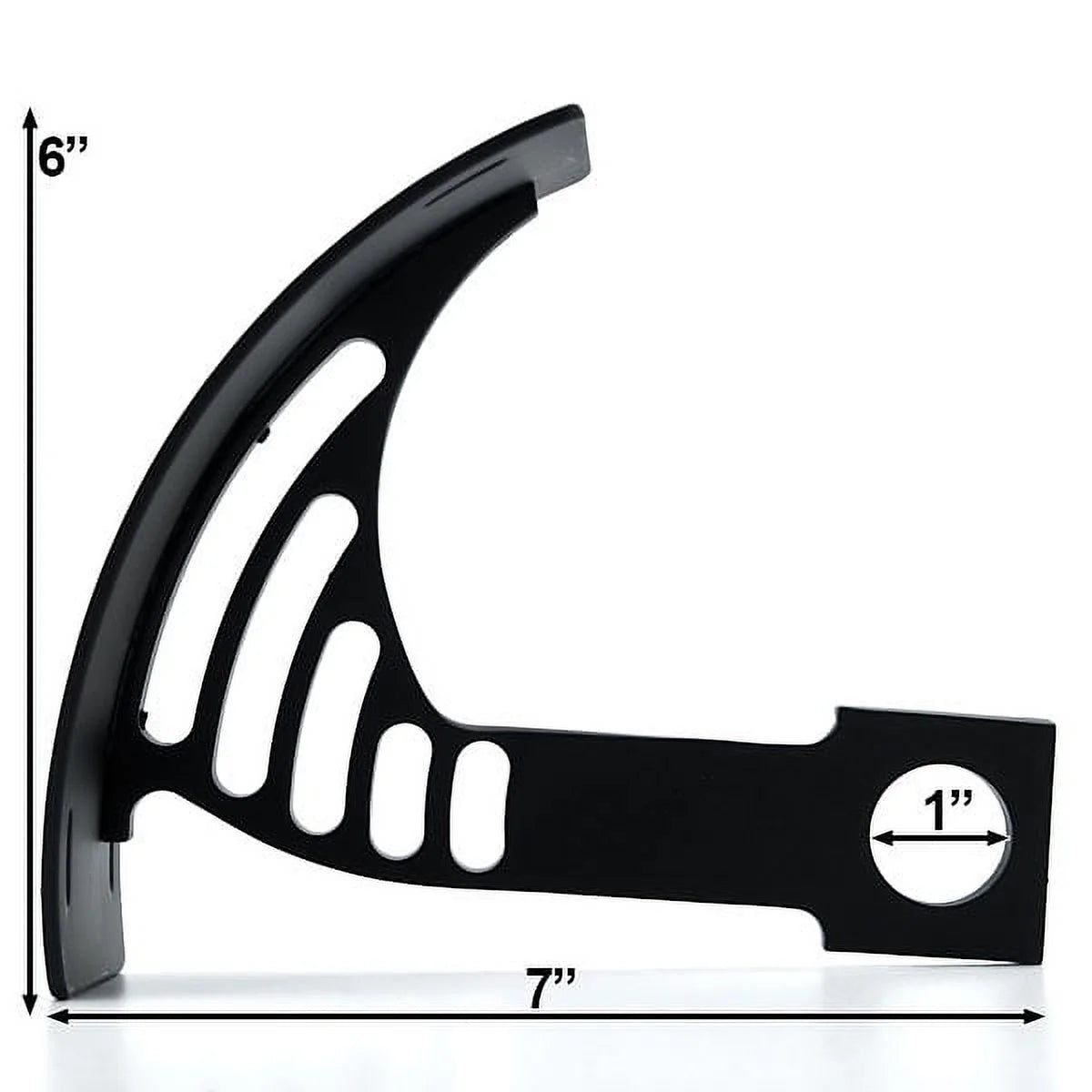 Black Vertical Axle Mount Motorcycle Plate Holder R4044