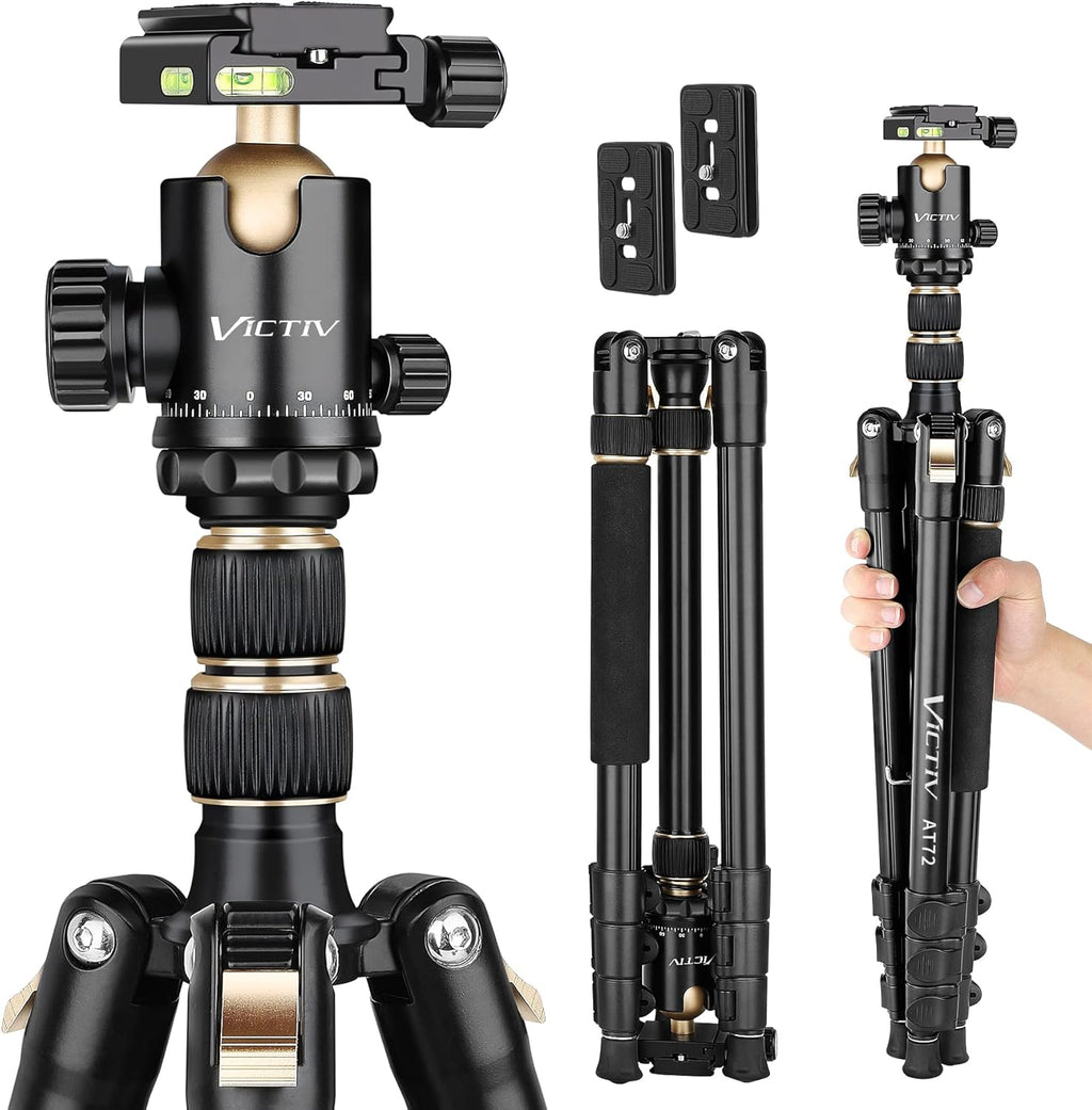 Gold Aluminum Travel Tripod with Ball Head, Pack of 2 K607522