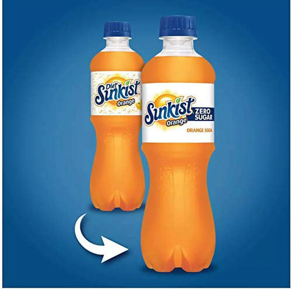 Orange Zero Soda 20 oz Bottles (Pack of 16) P85296