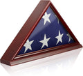Solid Wood Cherry Finish American Flag Display Case C259648