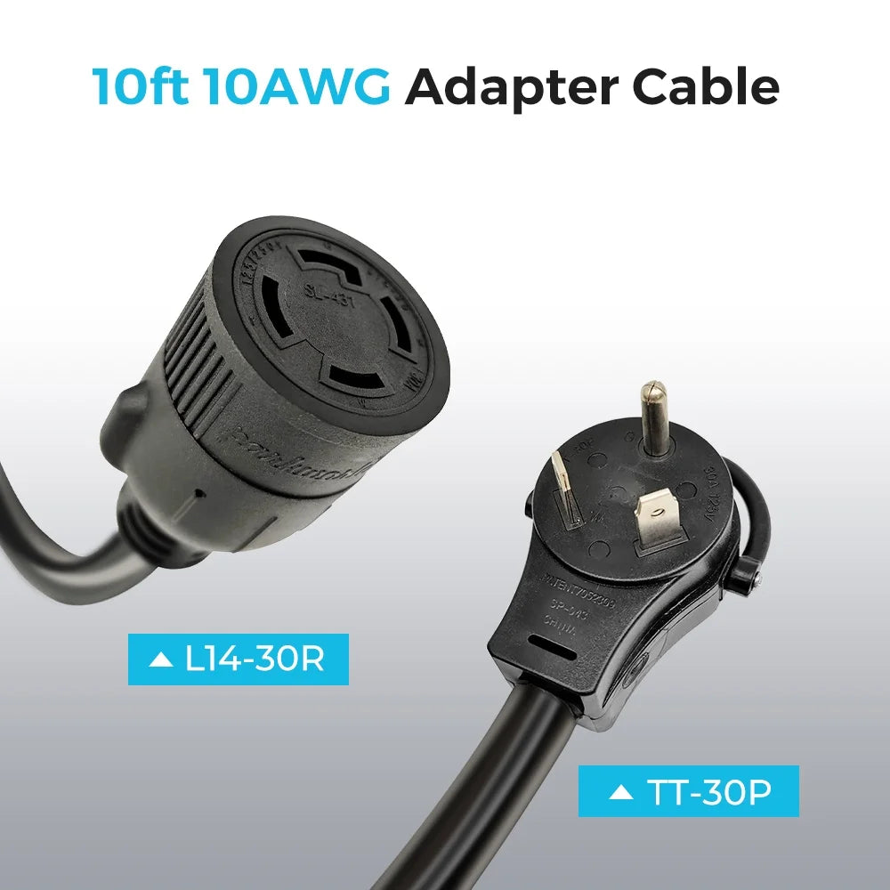 10ft 10AWG Extension Cord Adapter Cable Y7381
