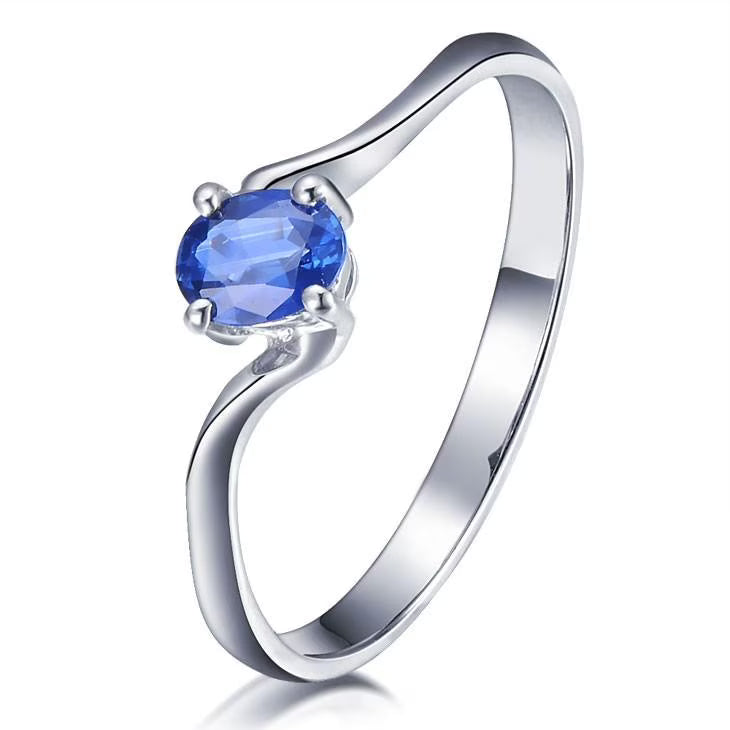 1.25 Carat Oval Moissanite Engagement Ring on 10k White Gold R520294