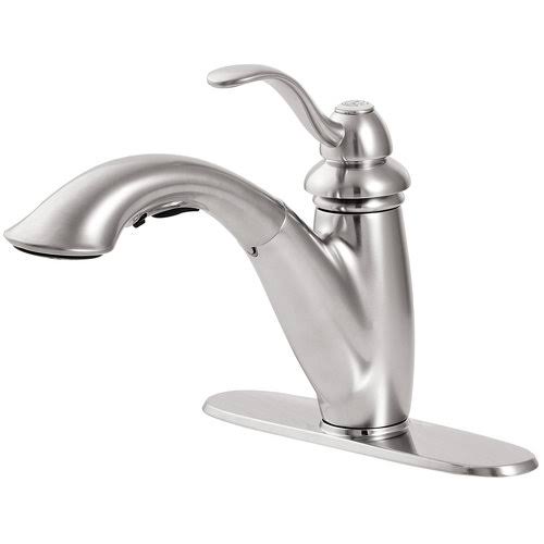 Tuscan Bronze Single Handle Pull-Out Kitchen Faucet T158